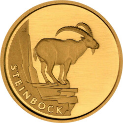 20 Euro Goldmünze "Steinbock" - Deutschland 2023 - Serie "Rückkehr der Wildtiere" - D  München