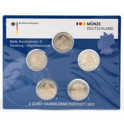 2 Euro Gedenkmünze Deutschland 2023 st - Elbphilharmonie - im Blister