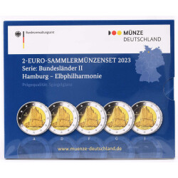 2 Euro Gedenkmünze Deutschland 2023 PP - Elbphilharmonie - im Blister