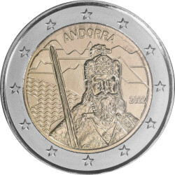 2 Euro Gedenkmünze Andorra 2022 st - Karl der...