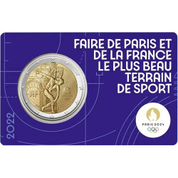 2 Euro Gedenkmünze Frankreich 2022 st - Olympia...