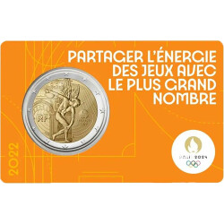 2 Euro Gedenkmünze Frankreich 2022 st - Olympia...