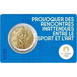 2 Euro Gedenkm&uuml;nze Frankreich 2022 st - Olympia...