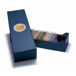 Archivbox LOGIK für 40 2 € Münzen in Coin Cards, Querformat