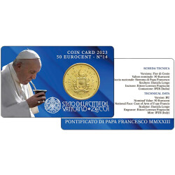 50 cent Coincard Vatikan 2023 - Nr. 14