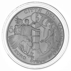 5 Euro Gedenkmünze Vatikan 2009 Silber PP -...