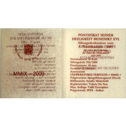 10 Euro Gedenkmünze Vatikan 2009 Silber PP - 80 Jahre Vatikanstadt