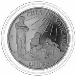 10 Euro Gedenkmünze Vatikan 2010 Silber PP -...