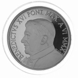 10 Euro Gedenkmünze Vatikan 2010 Silber PP - Weltfriedenstag 2010
