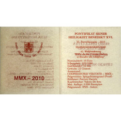 10 Euro Gedenkmünze Vatikan 2010 Silber PP - Weltfriedenstag 2010