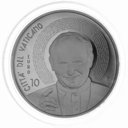 10 Euro Gedenkmünze Vatikan 2015 Silber PP -...