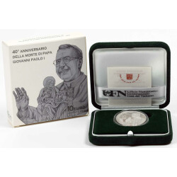 10 Euro Gedenkmünze Vatikan 2018 Silber PP - 40....