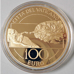 100 Euro Gedenkmünze Vatikan 2008 Gold PP - Die...
