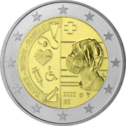 2 Euro Gedenkmünze Belgien 2022 st -...