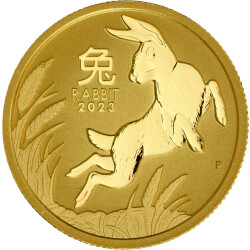 1/4 Unze Gold Jahr des Hasen / Rabbit 2023 - Lunar...