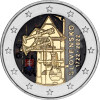 2 Euro Slowakei 2022 - Dampfmaschine für Bergwerke - coloriert / mit Farbe
