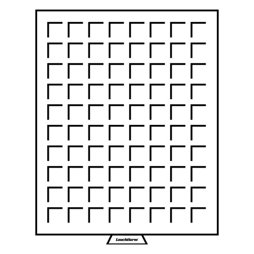 LEUCHTTURM Münzbox mit eckigen Fächern, rauchfarben bis 24 mm Ø