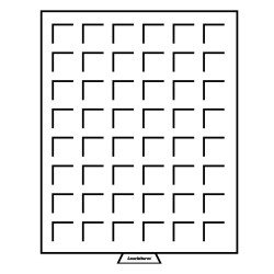 LEUCHTTURM Münzbox mit eckigen Fächern,...