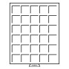 LEUCHTTURM Münzbox mit eckigen Fächern, rauchfarben bis 38 mm Ø
