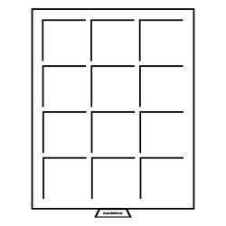 LEUCHTTURM Münzbox mit eckigen Fächern,...