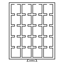 Münzbox rauchfarben mit schwarzer Einlage 50 x 50 mm