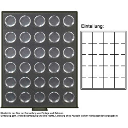 LINDNER M&uuml;nzbox rauchglas/schwarz in...