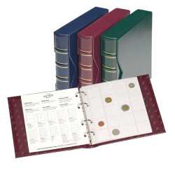 Ringbinder NUMIS, Classic-Design inkl. Schutzkassette Blau