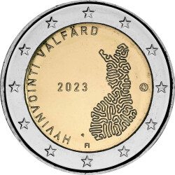2 Euro Gedenkmünze Finnland 2023 bfr. - Sozial- und...
