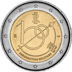 2 Euro Gedenkmünze Italien 2023 bfr. - 100 Jahre...