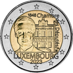 2 Euro Gedenkm&uuml;nze Luxemburg 2023 bfr. - 175....