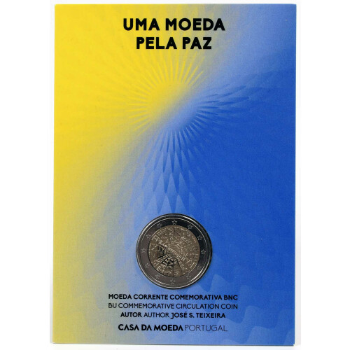 2 Euro Gedenkmünze Portugal 2023 st - Frieden zwischen Völkern