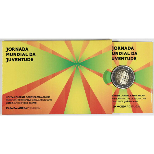 2 Euro Gedenkmünze Portugal 2023 PP - Weltjugendtag Lissabon 2023