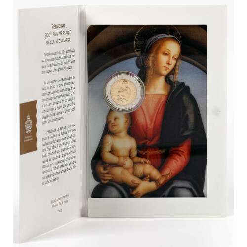 2 Euro Gedenkmünze San Marino 2023 st - 500. Todestag von Perugino