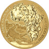 100 Francs Ruanda 2023 - 1 Unze Gold BU - African Ounce: Nilkrokodil