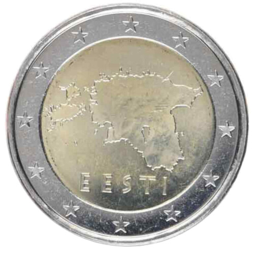 2 Euro Kursmünzen aus Estland bankfrisch