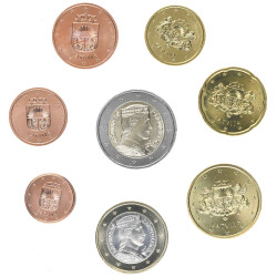 KMS Lettland 2014 1 cent - 2 Euro lose bankfrisch