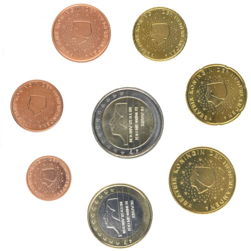 Kursmünzensatz Niederlande lose - bankfrisch 2007