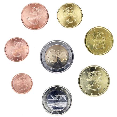 Kursmünzensatz Finnland lose - bankfrisch gemischt