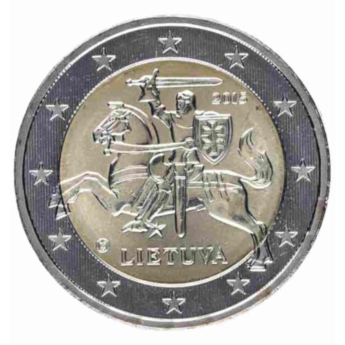 2 Euro Kursmünze Litauen bankfrisch