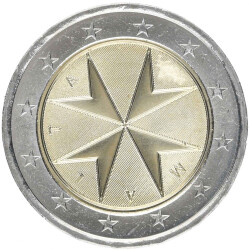 2 Euro Kursmünze Malta bankfrisch