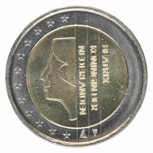 2 Euro Kursmünze Niederlande bankfrisch Beatrix