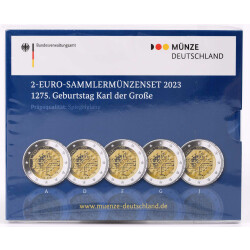 2 Euro Gedenkmünze Deutschland 2023 PP - Karl der Große - im Blister