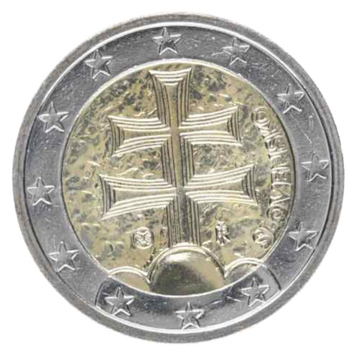 2 Euro Kursmünze Slowakei bankfrisch