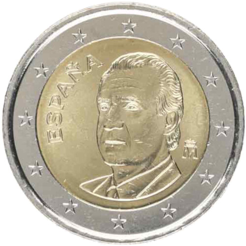 2 Euro Kursmünze Spanien bankfrisch