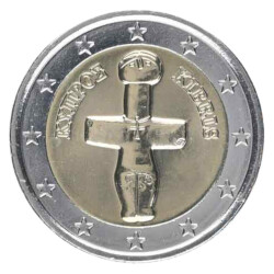2 Euro Kursm&uuml;nze Zypern bankfrisch