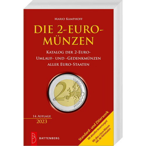 2 Euro Münzen Katalog von Mario Kamphoff (14. Auflage 2023)