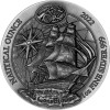 50 Francs Ruanda 2022 - 1 Unze High Relief Silber BU - Nautical Ounce: USS Constitution