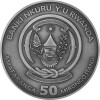 50 Francs Ruanda 2022 - 1 Unze High Relief Silber BU - Nautical Ounce: USS Constitution