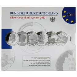 10 Euro Gedenkm&uuml;nzen-Set Deutschland 2010...