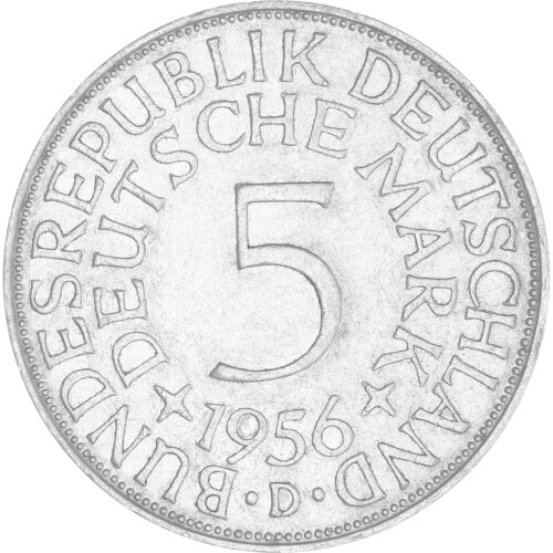 5 DM Kursmünze 1956 D